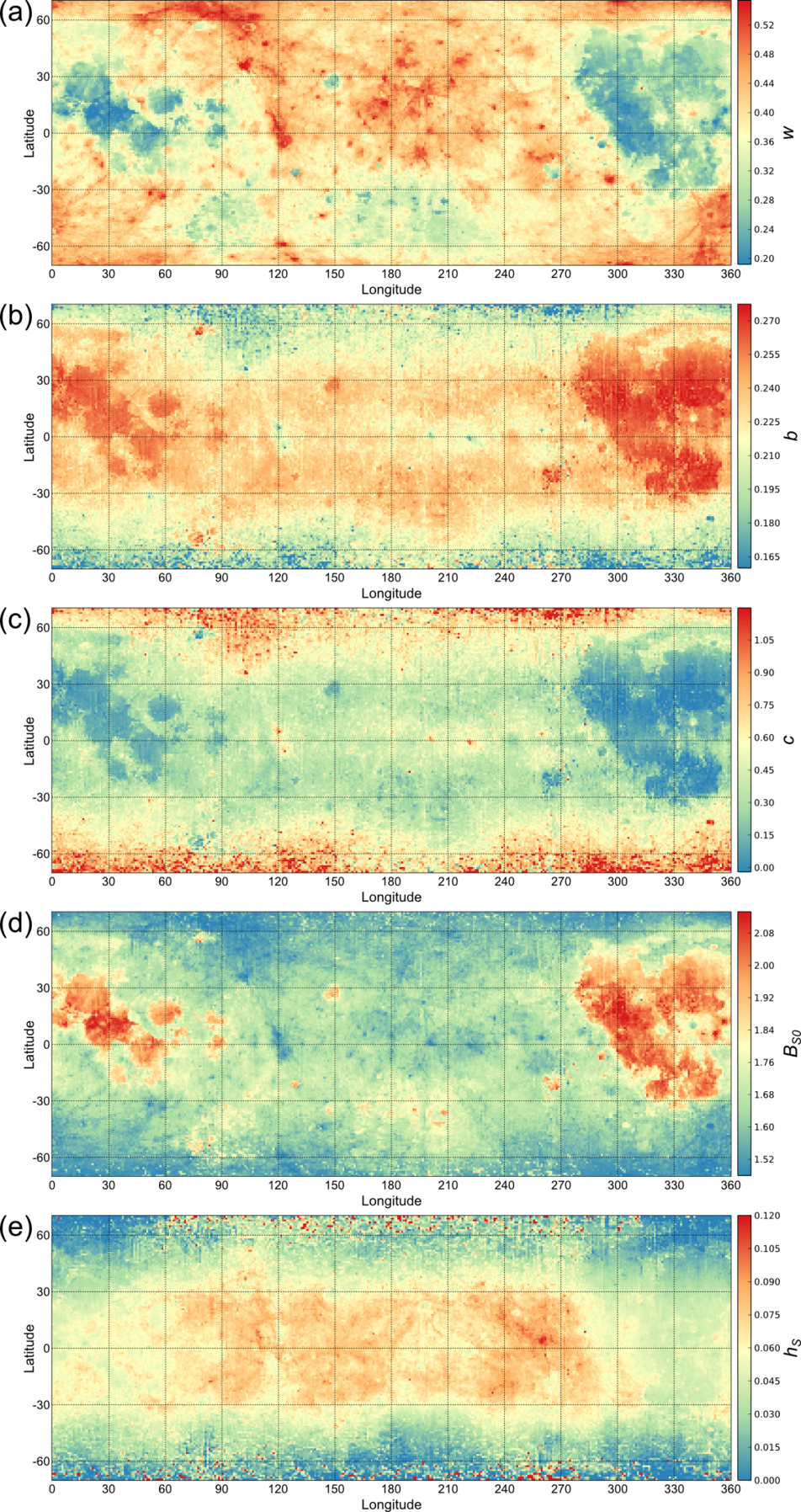 Resolved Hapke parameter maps