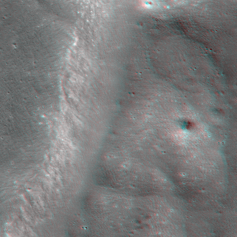 NAC Anaglyph: Brisbane Impact Gouge