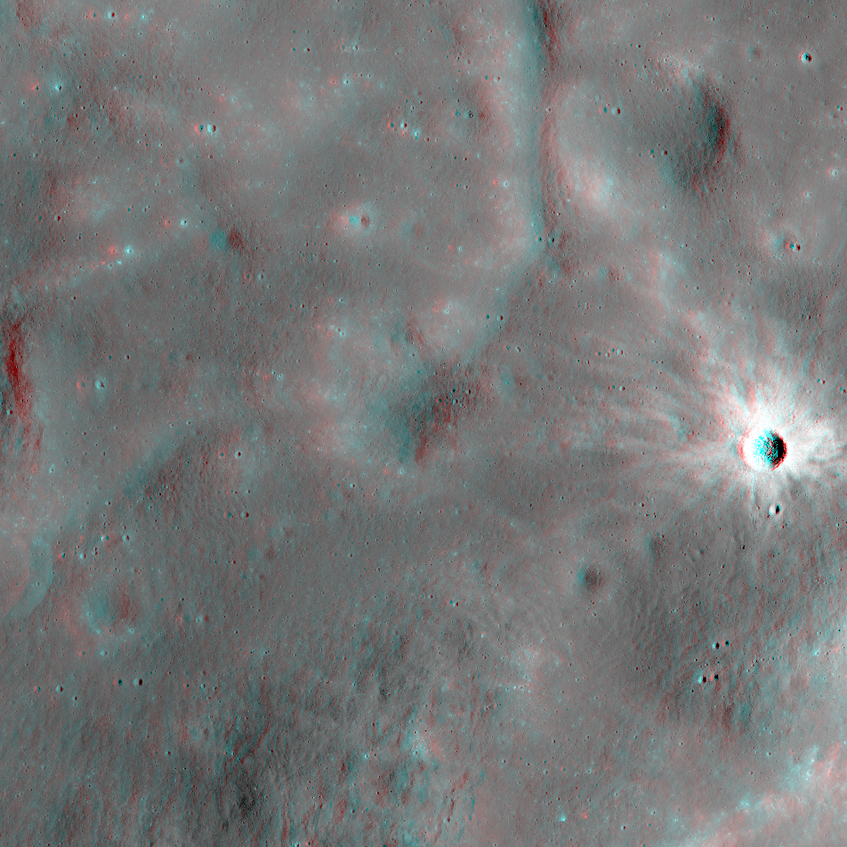 NAC Anaglyph: Haldane Crater