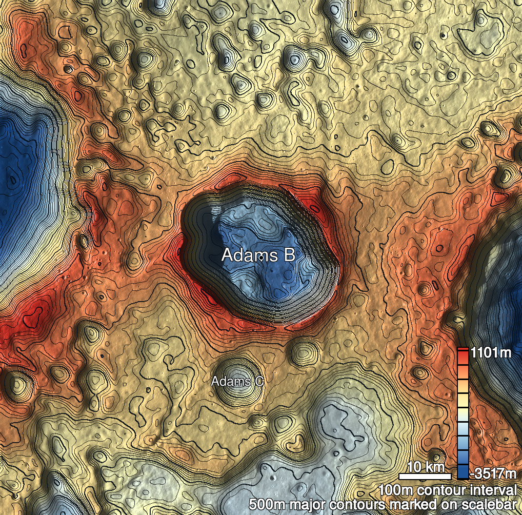 Adams B 2 Shaded Relief