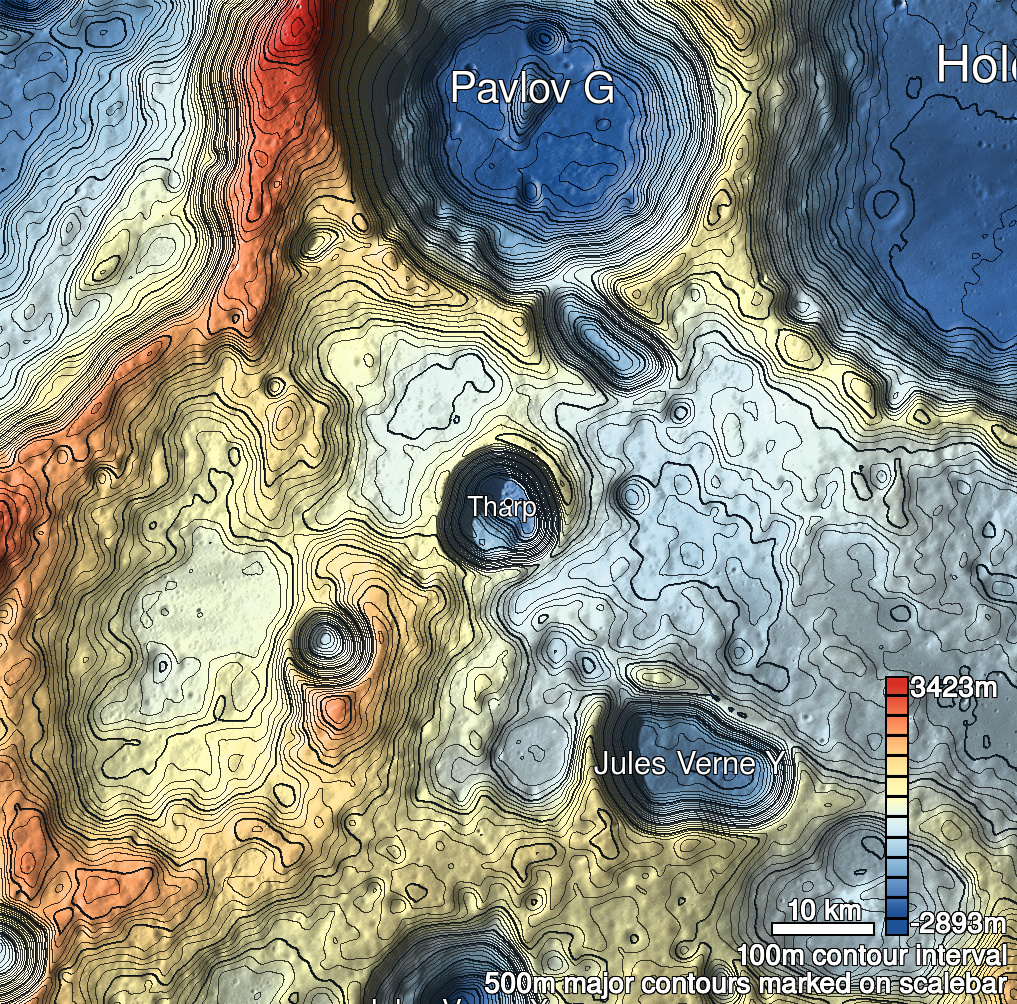 Tharp 3 Shaded Relief