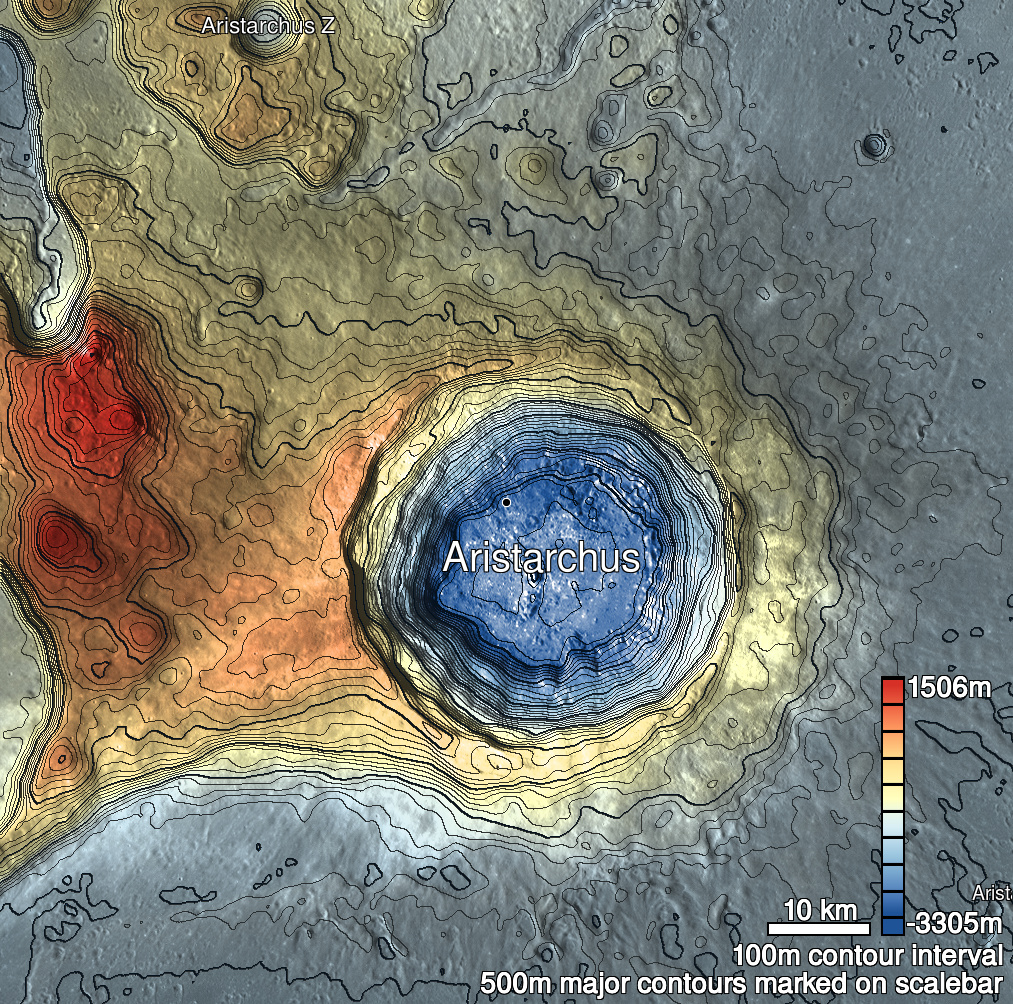 Aristarchus 4 Shaded Relief