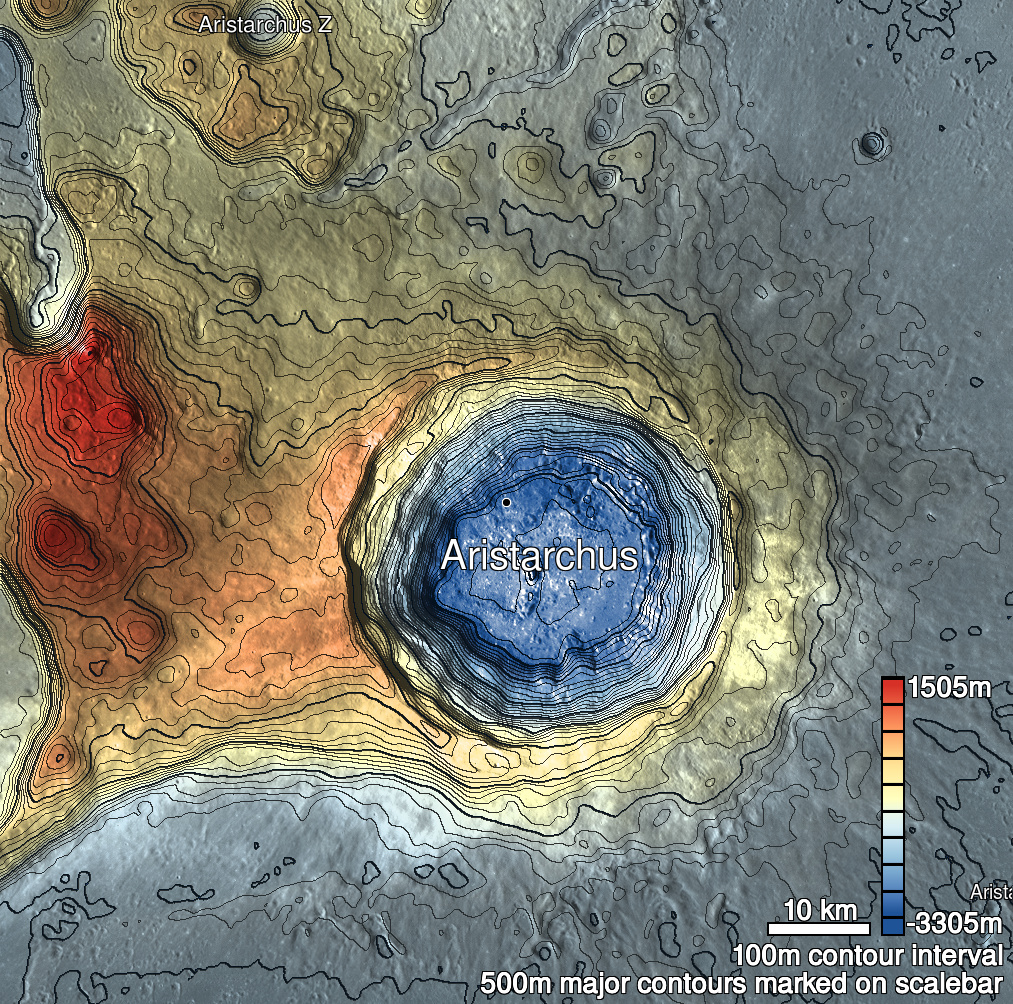 Aristarchus 8 Shaded Relief
