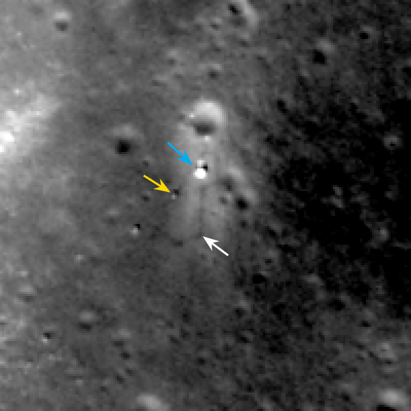 LROC February Chang'e 3 Site Image LROC February Chang'e 3 Site Image