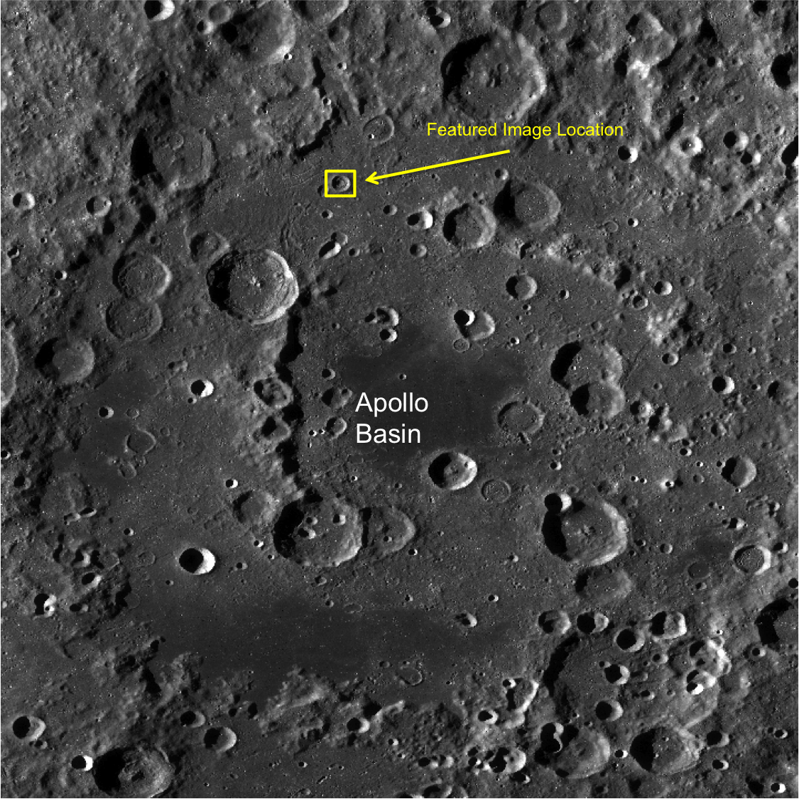Apollo basin concentric crater context Apollo basin concentric crater context