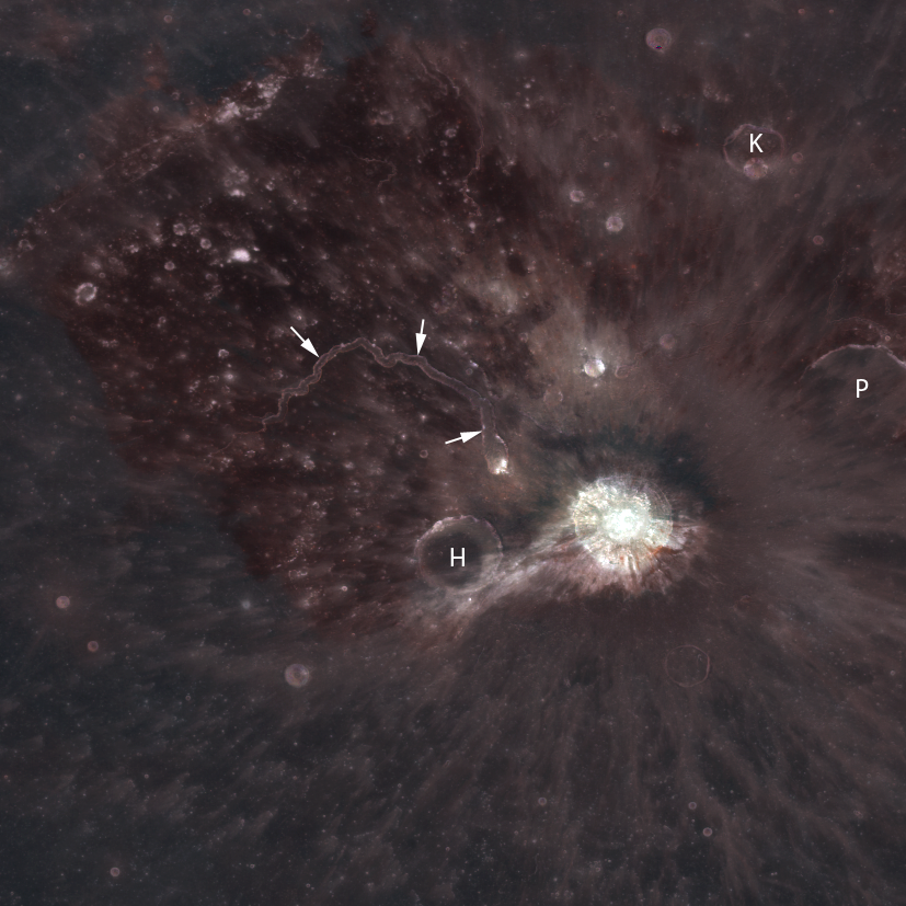 Aristarchus area UV-visible color Aristarchus area UV-visible color