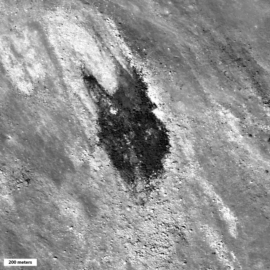 Enigmatic dark ejecta Enigmatic dark ejecta