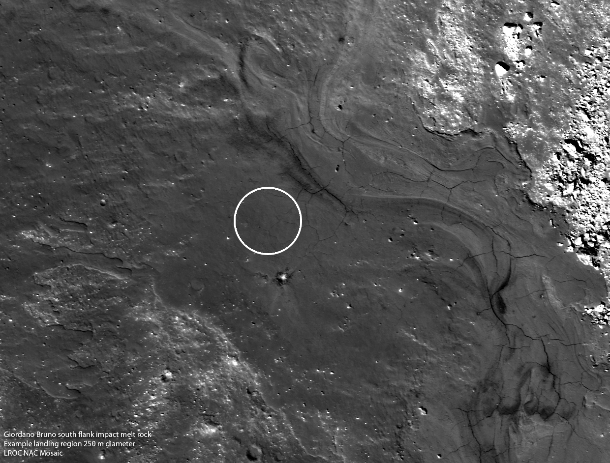 Giordano Bruno landing site Giordano Bruno landing site