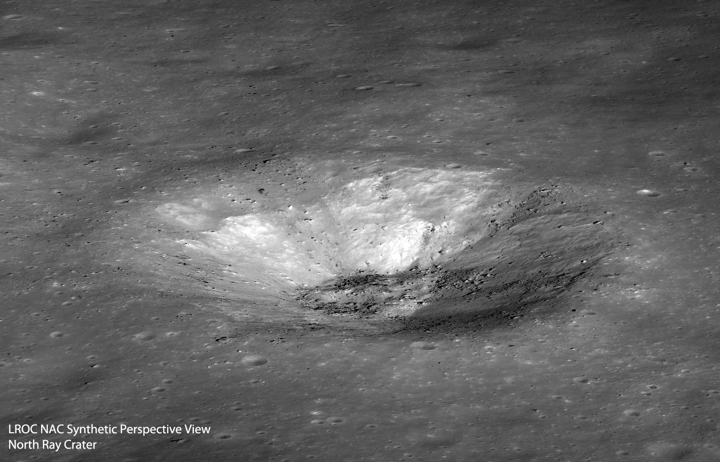 North Ray Crater Perspective N2S North Ray Crater Perspective N2S